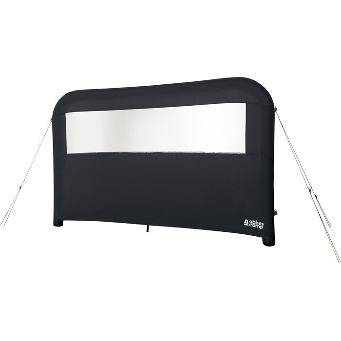 Abbey Camp® Abbey Camp - Pare-vent gonflable - 1 x 2,40 mètres - BARROWS ISLAND-240 - Anthracite mélangé