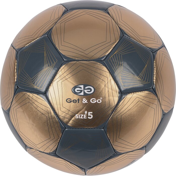 Get & Go® Get & Go – Fußball Größe 5 – Gold Line – Gold/Anthrazit