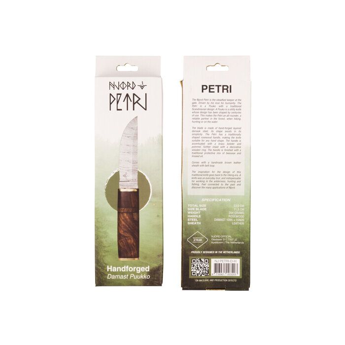 Njord Njord Petri Damast Puukko | Hangpack