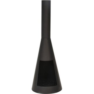 Ambiance Ambiance - Outdoor Fireplace with Chimney - 1 m - Black
