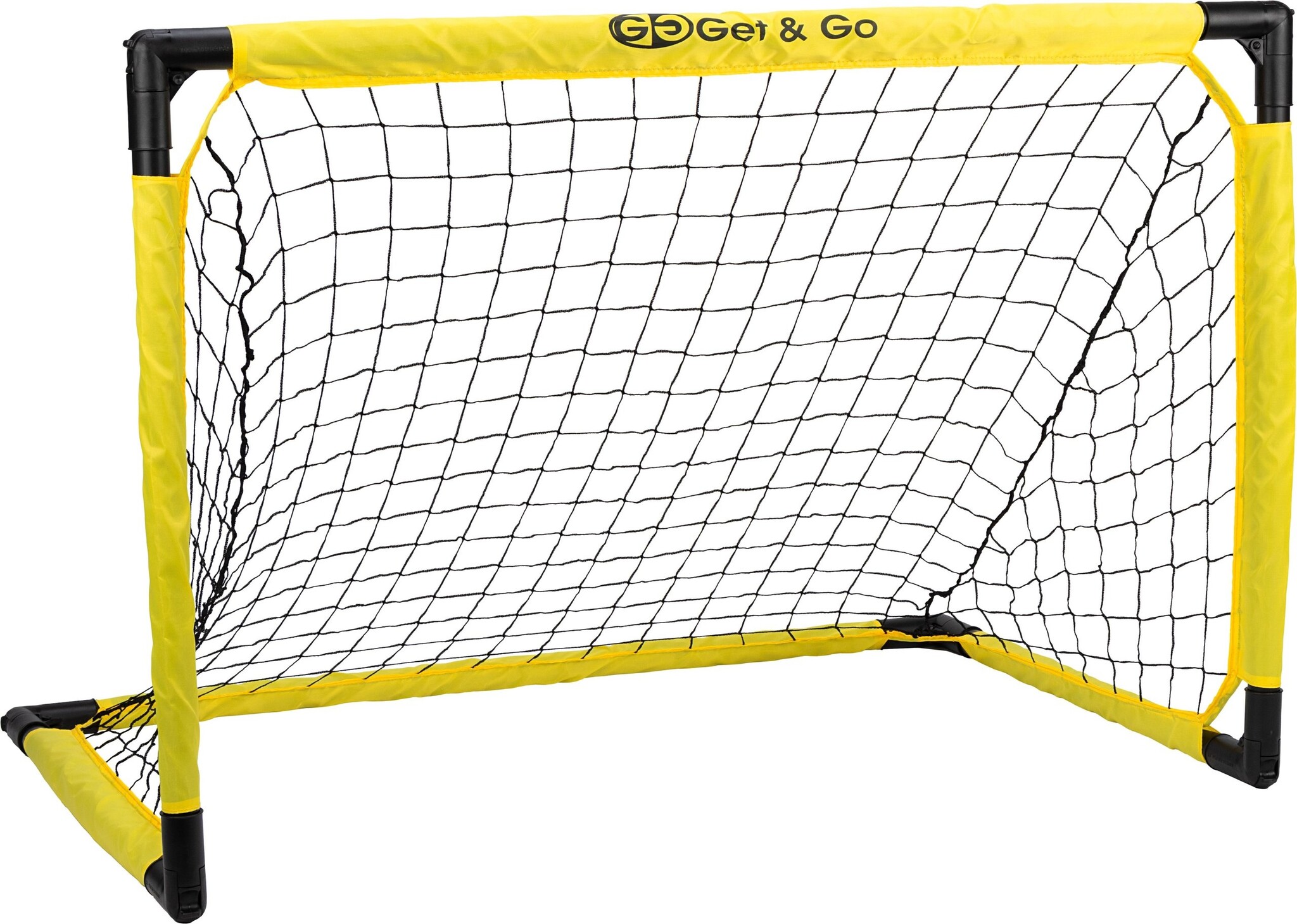 Get & Go® Get & Go - Foldable Soccer Goal - 115 x 76 x 76 cm - Black/Yellow