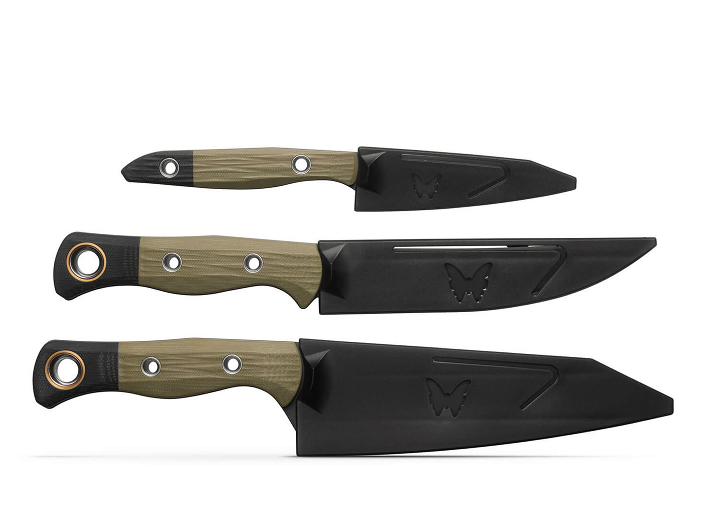Benchmade Benchamde - Wildcoast Knife Set - OD Green - 3-Piece