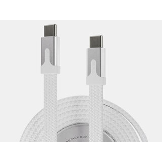 Statik Statik - Magstack Duo USB-C naar USB-C Apple Watch 1,5m - Wit