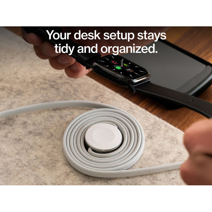 Statik Statik - Magstack Duo USB-C naar USB-C Apple Watch 1,5m - Wit