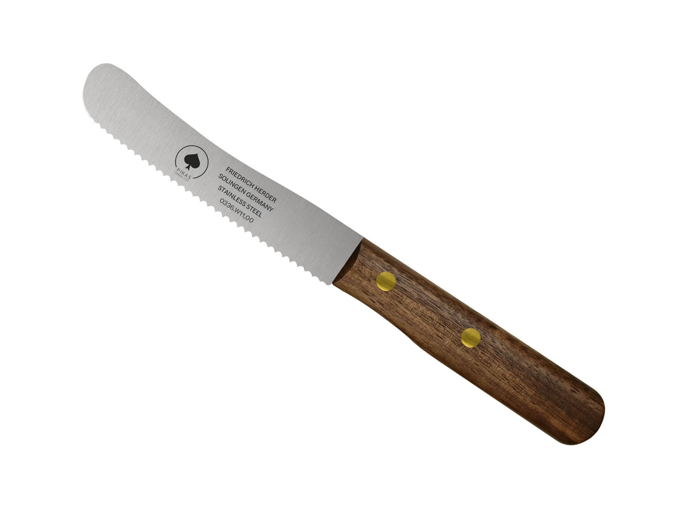 Friedrich Herder Friedrich Herder – Buckle-Messer – Walnussholz – geriffelt