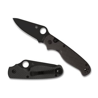 Spyderco Spyderco - ButtonUp - Carbon Fiber - Black Blade