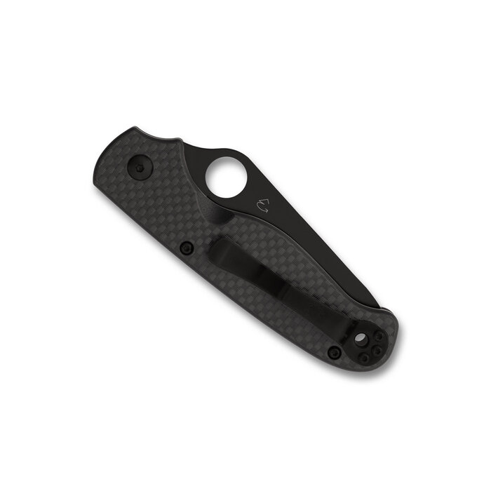 Spyderco Spyderco - ButtonUp - Carbon Fiber - Black Blade