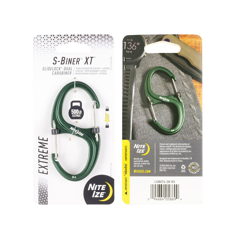 Nite Ize Nite Ize S-Biner XT Slidelock Aluminium Groen #4