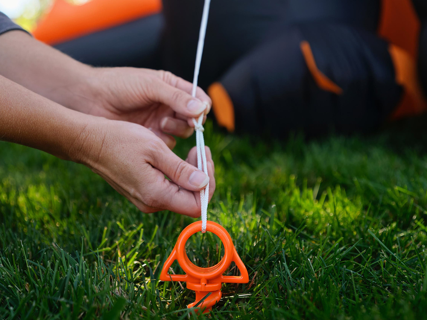 Nite Ize Nite Ize - Orange Screw Ground Anchor - Large - 2 Pack