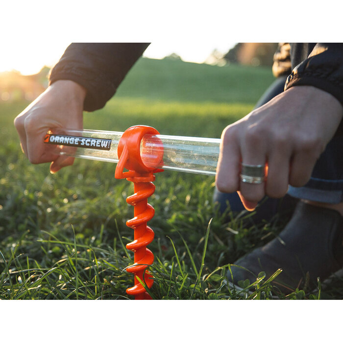 Nite Ize Nite Ize - Orange Screw Ground Anchor - Large - 2 Pack
