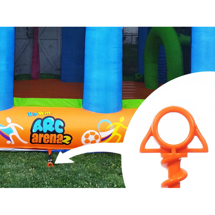 Nite Ize Nite Ize - Orange Screw Ground Anchor - Large - 2 Pack