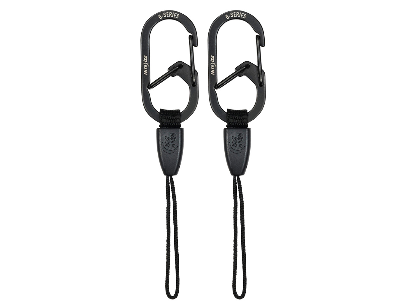 Nite Ize Nite Ize - G-Series - Mini Lanyard Carabiner - 2-Pack - Black #1