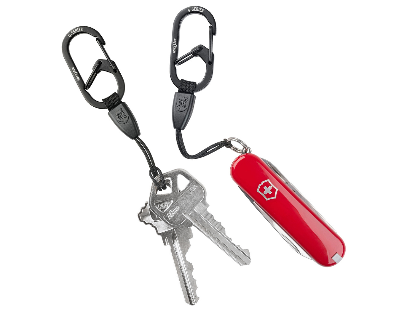 Nite Ize Nite Ize - G-Series - Mini Lanyard Karabijnhaak - 2-Pack - Zwart #1