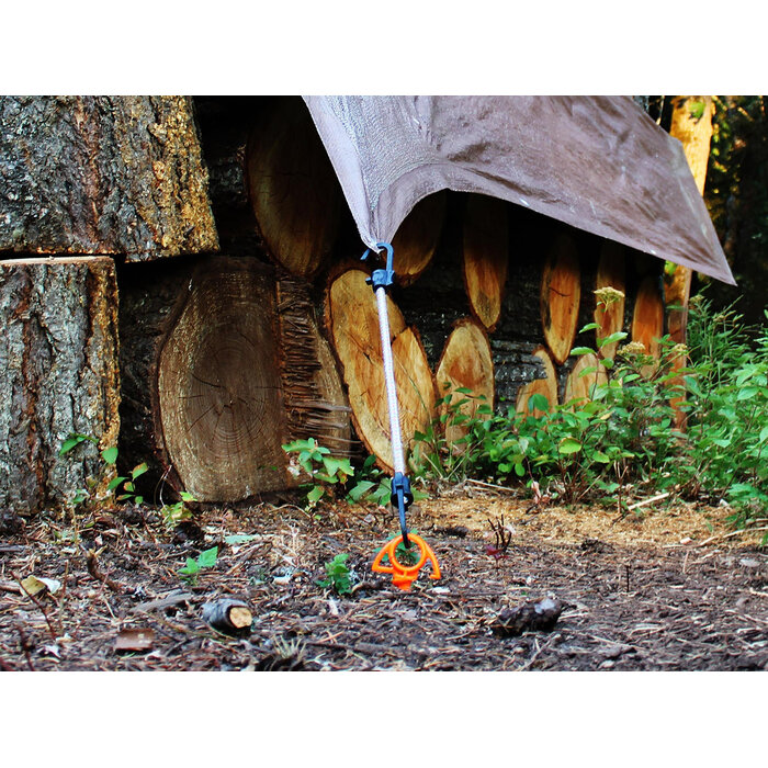 Nite Ize Nite Ize - Orange Screw Ground Anchor - Small - 4 Pack