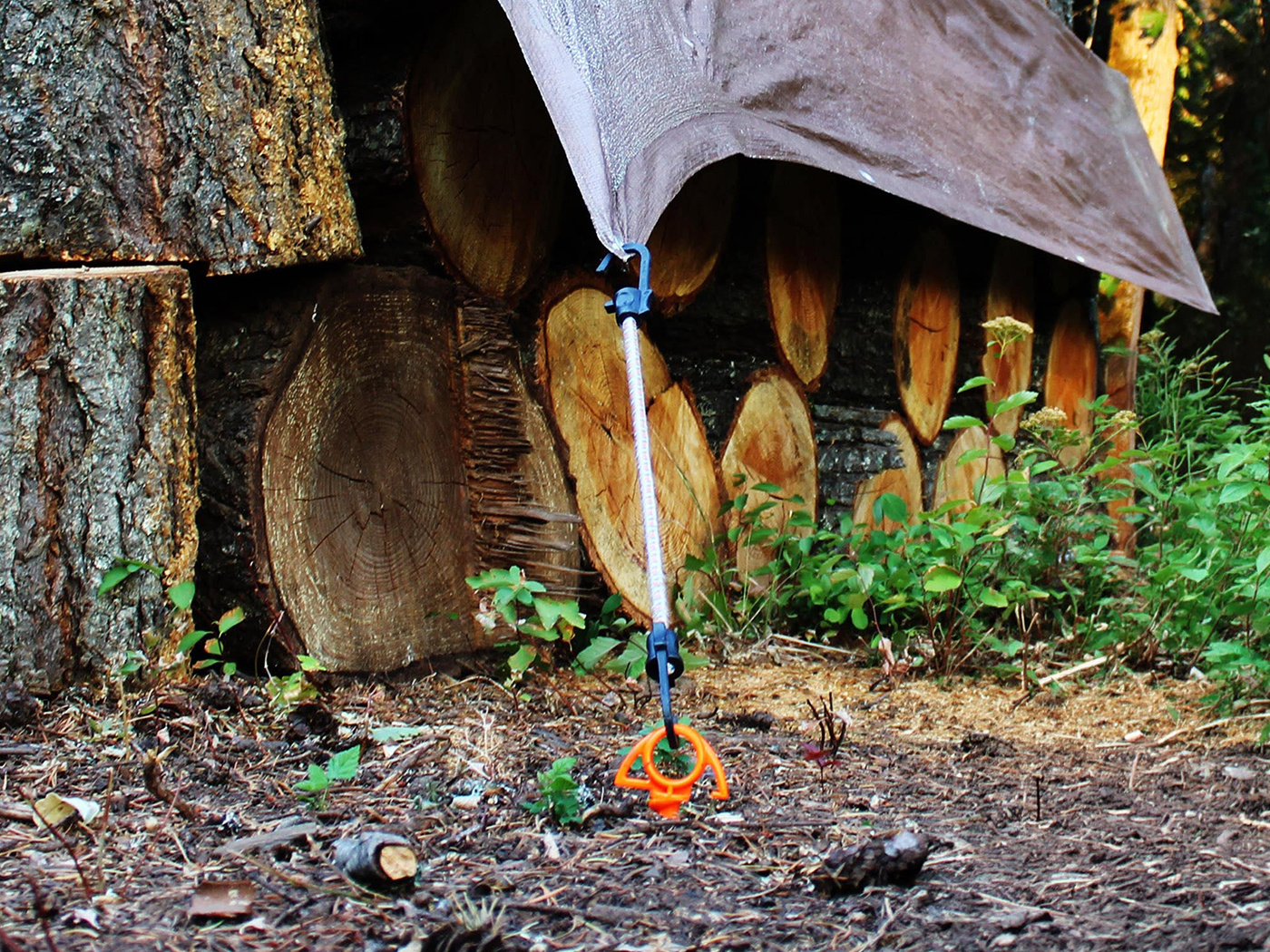 Nite Ize Nite Ize - Orange Screw Ground Anchor - Small - 4 Pack