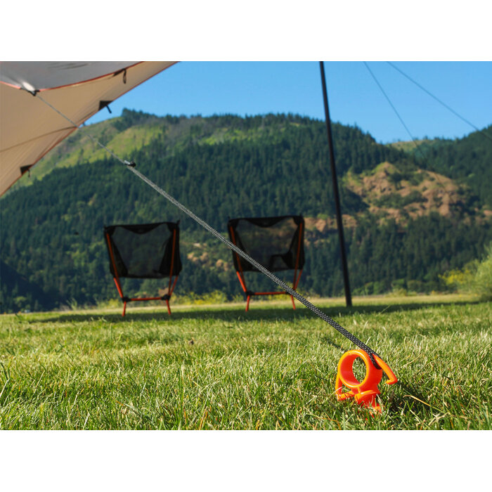 Nite Ize Nite Ize - Orange Screw Ground Anchor - Small - 4 Pack