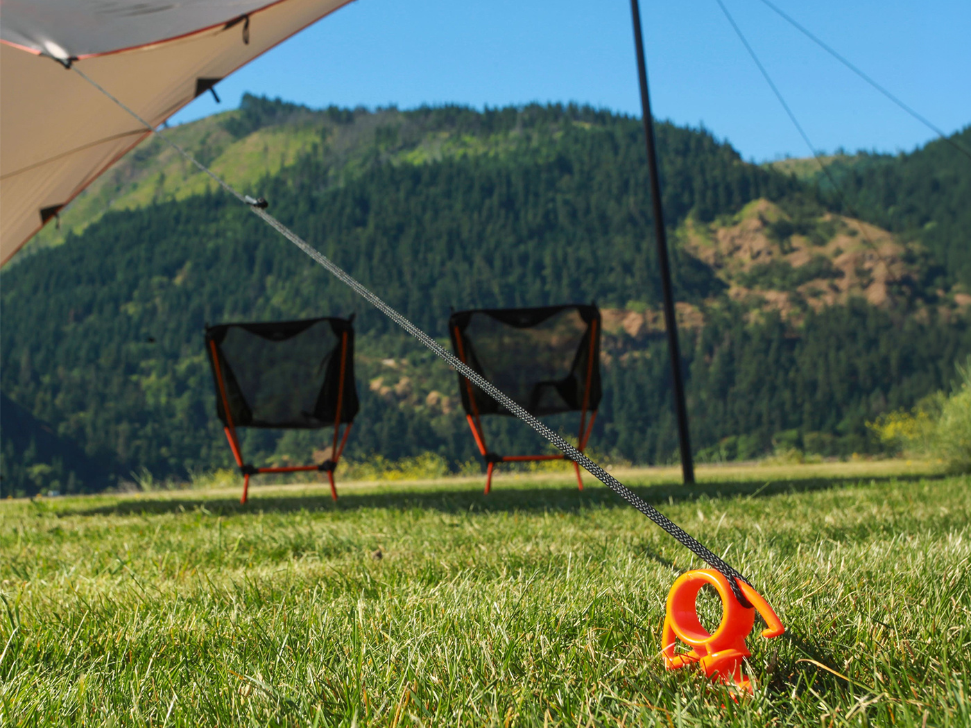 Nite Ize Nite Ize - Orange Screw Ground Anchor - Small - 4 Pack