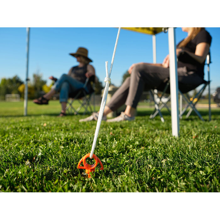 Nite Ize Nite Ize - Orange Screw Ground Anchor - Small - 4 Pack