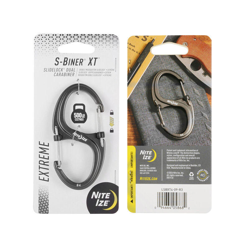 Nite Ize Nite Ize - S-Biner XT Slidelock - Aluminium - Grijs #4