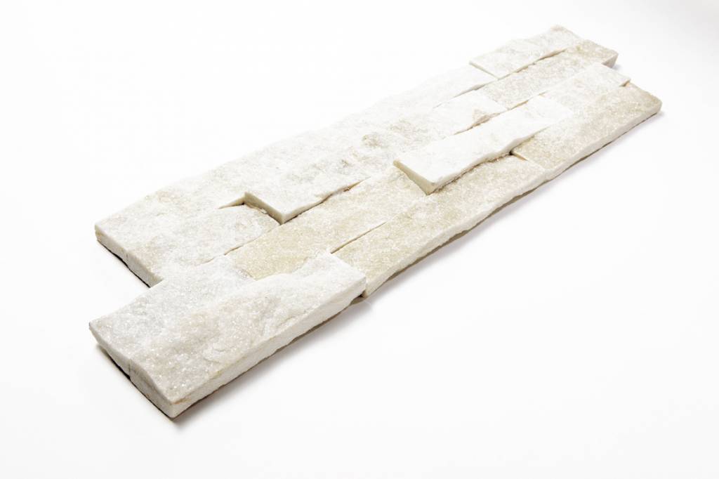 Brickstone White Kwarcyt cegły kamienia naturalnego
