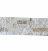 Wall bricks stone panels Quarzite White Creme