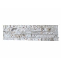 Brickstone White Gold Kwarcyt cegły kamienia naturalnego 1 Wybór w 55x15 cm