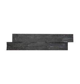 Wall bricks stone panels Black Slate 1. Choice in 55x15 cm