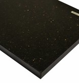 Black Star Galaxy Naturalny kamień parapet 125x25x2 cm