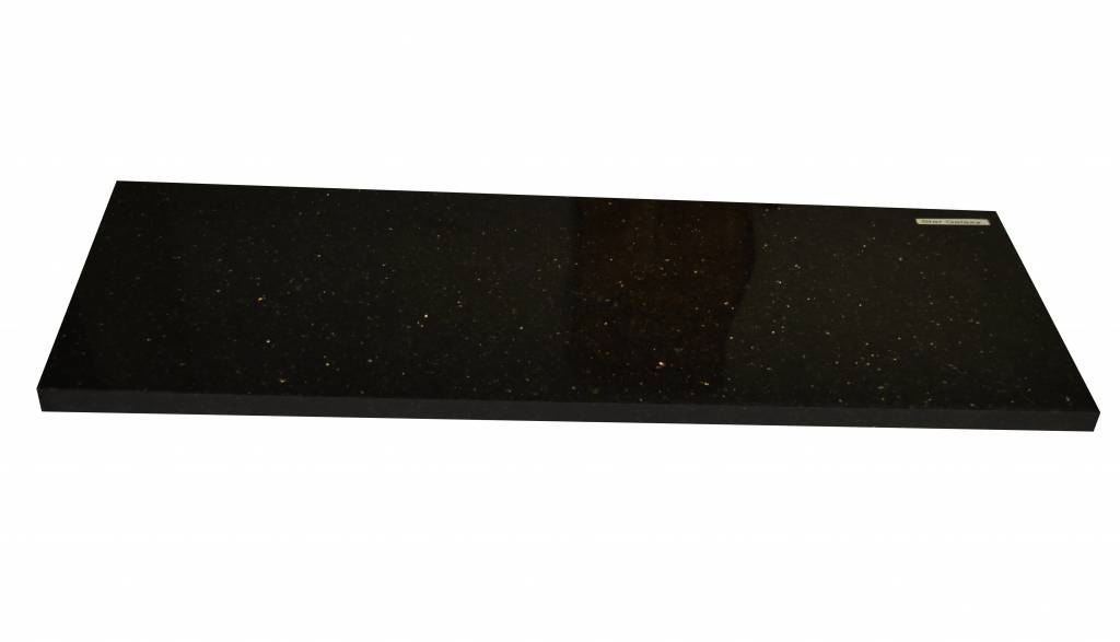 Black Star Galaxy Fenêtre de pierre naturelle seuil 125x25x2 cm