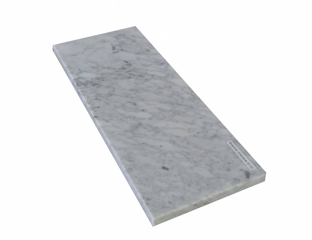 Bianco Carrara Marmeren vensterbank 125x25x2 cm