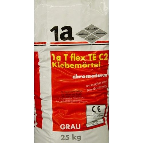 1 A Te C2 25 Kg Tile Adhesive Grey Ninos Naturalstone Tiles