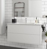 Ensemble complet de meubles de salle de bains Vista 1000 Blanc terne