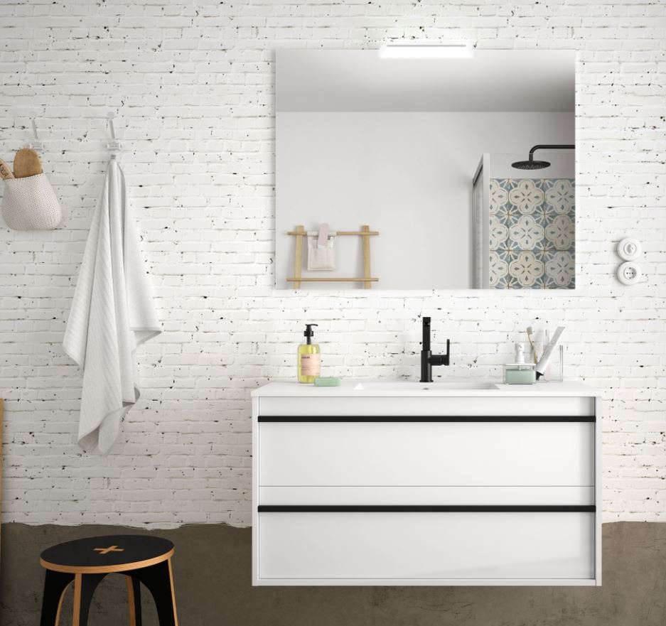 Bathroom Furniture Infinity 1000 White Glossy