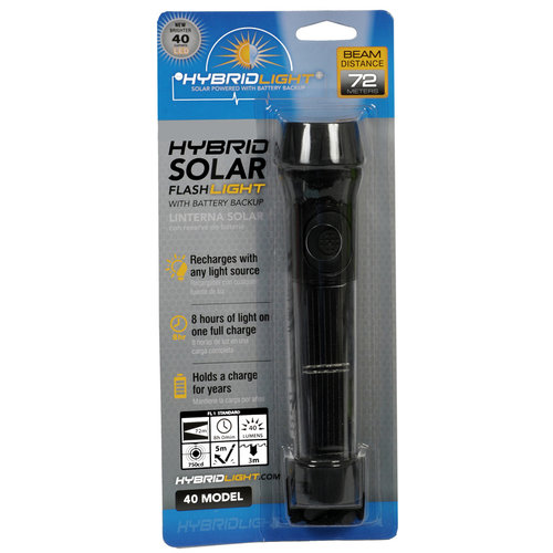 Hybridlight Solar LED zaklamp, 40 Lumen Hybridlight Solar LED zaklamp, 40 Lumen