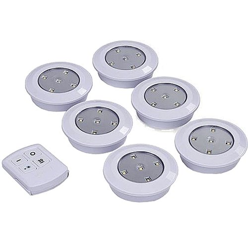 Déluxa Draadloze LED-lampen - 5 spots met afstandbediening Déluxa Draadloze LED-lampen - 5 spots met afstandbediening