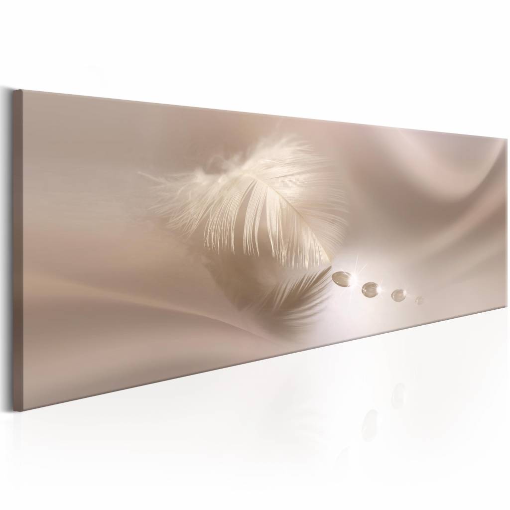 Schilderij - Delicate Veer afbeelding