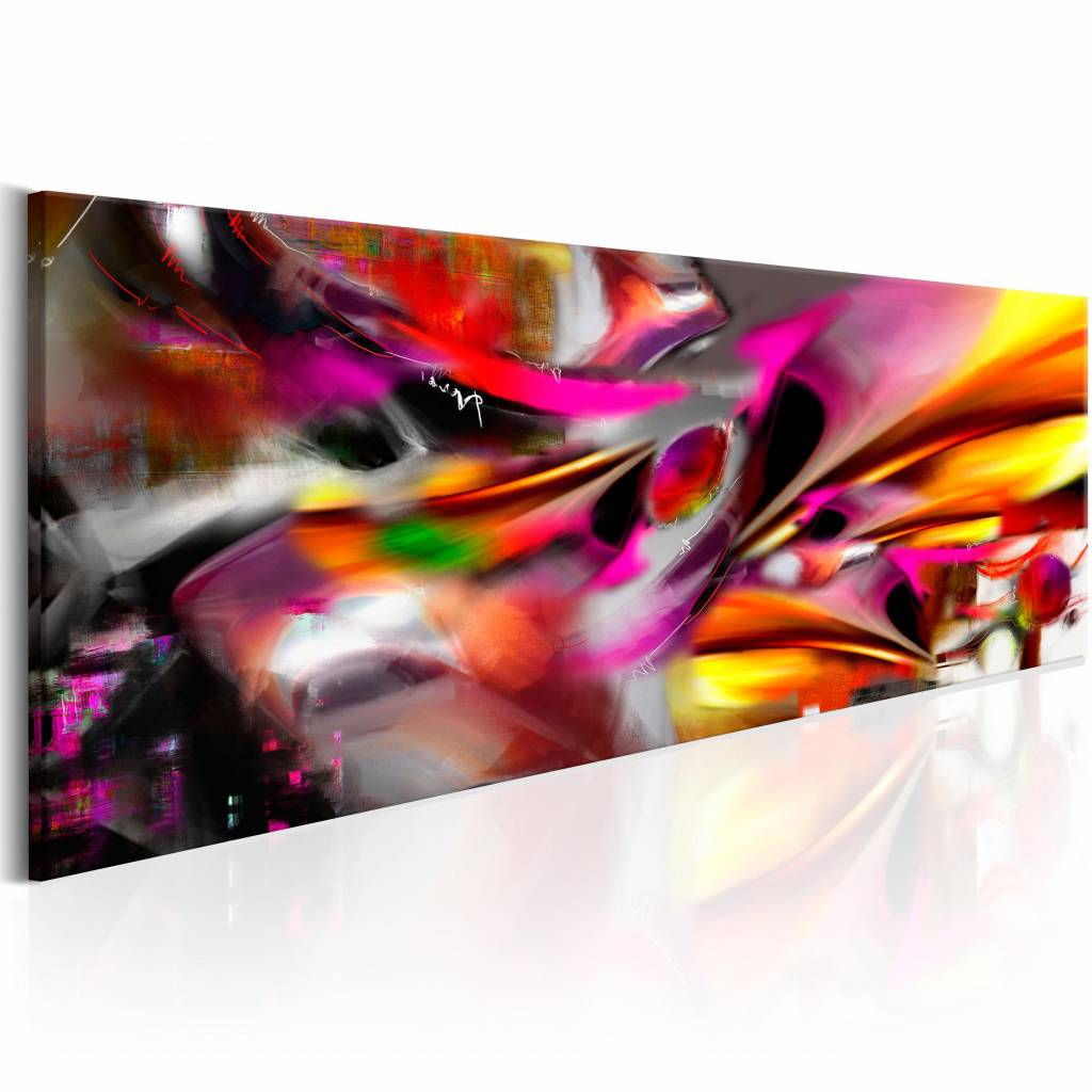 Schilderij - Felle Expressie, Multi-gekleurd, 3 maten, Premium print