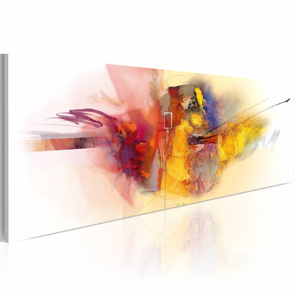 Schilderij - Draken vuur, Multikleur, 2 maten, Premium print