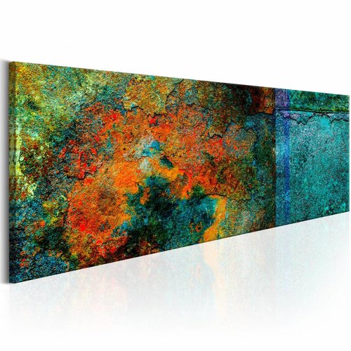 Schilderij - Metaal Kaleidoscope  , multi kleur