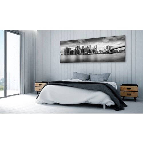 Schilderij - New York Zwart-Wit