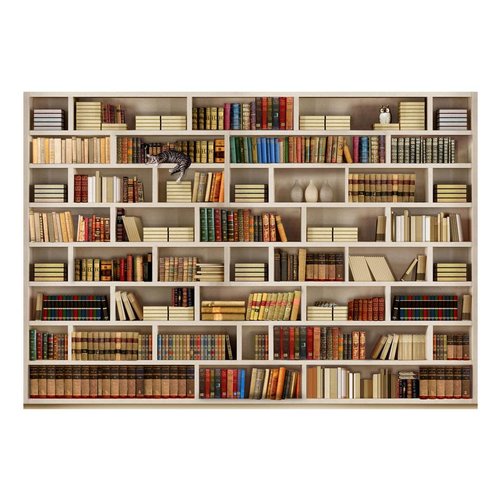 Fotobehang - Bibliotheek thuis Fotobehang - Bibliotheek thuis