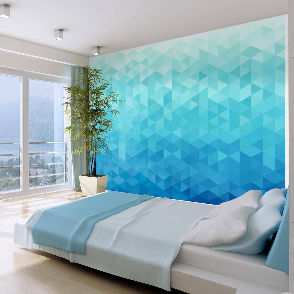 Fotobehang - Azure pixel afbeelding