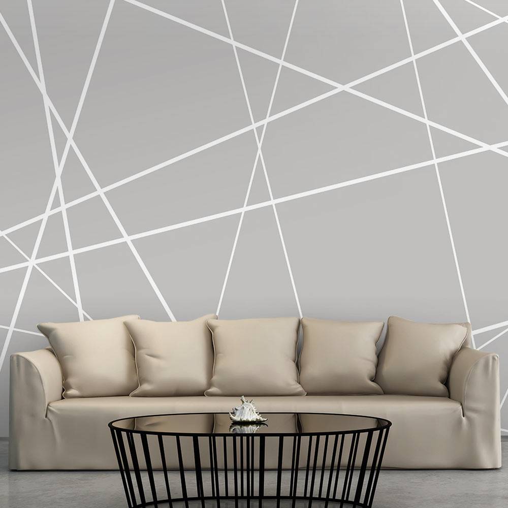 Fotobehang - Modern spinnenweb afbeelding
