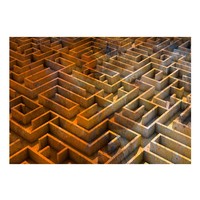 Fotobehang - Rusty maze Fotobehang - Rusty maze