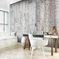 Fotobehang - Betonnen muur - Grijs Fotobehang - Betonnen muur - Grijs