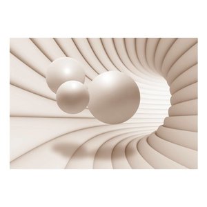 Fotobehang - Ballen in de tunnel, Vliesbehang, 5 maten, Instructie bijgesloten, zeer eenvoudig aan te brengen, geen behangtafel nodig, 3D look Fotobehang - Ballen in de tunnel, Vliesbehang, 5 maten, Instructie bijgesloten, zeer eenvoudig aan te brengen, geen behangtafel nodig, 3D look