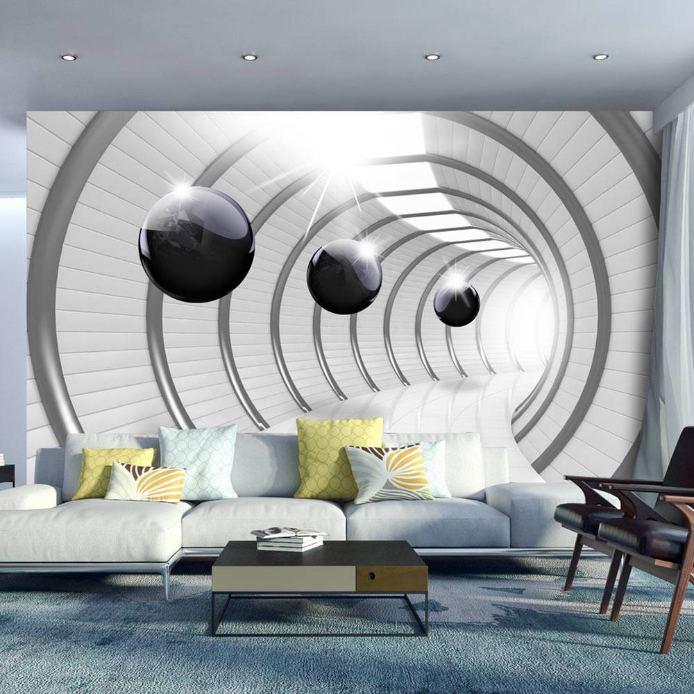 Fotobehang - Futuristische Tunnel afbeelding