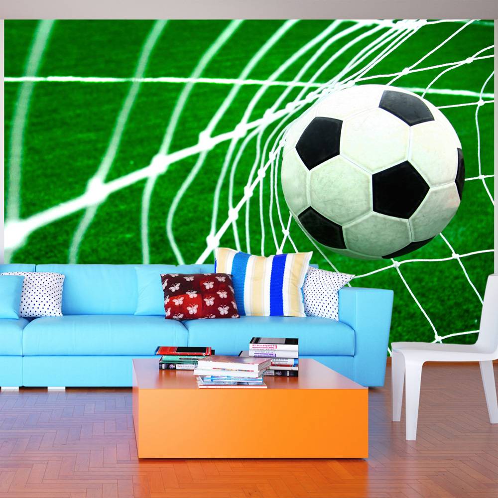 Fotobehang - Doelpunt, voetbal afbeelding