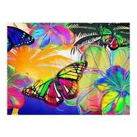 Fotobehang - Gekleurde vlinders , multi kleur