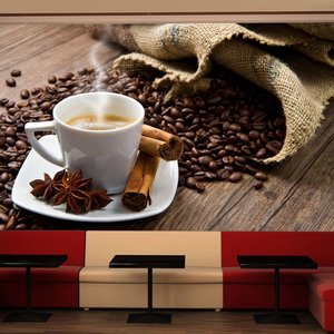 Fotobehang - Steranijs koffie , multi kleur